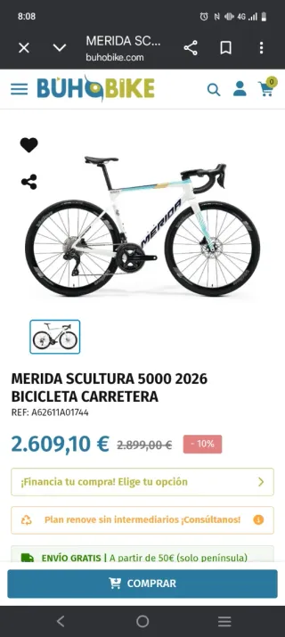 Bici Carretera Mérida Scultura 5000 Bahrein