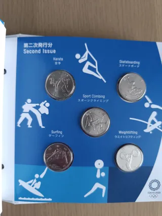 Estuche 14 monedas conmemorativas JJOO Tokio 2020