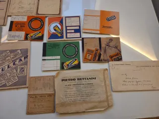 Lotto carte antiche porta negativi fotografia