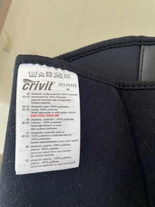 Faja Lumbar Crivit Negra