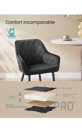 Sedia da Pranzo, Sedia da Cucina, Poltrona in Velluto