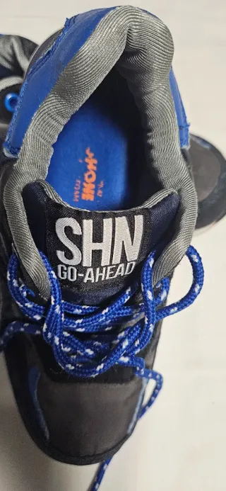 Sneakers bambino 31 blu/nero lacci