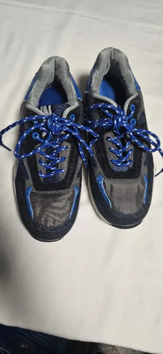 Sneakers bambino 31 blu/nero lacci