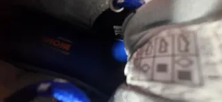 Sneakers bambino 31 blu/nero lacci