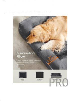 Cama ortopédica para perros, sofá para perros