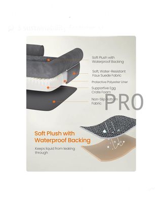 Cama ortopédica para perros, sofá para perros