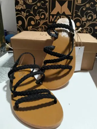 Sandalias Golden Sun Talla 37 Negras