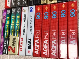 Lote Cintas TDK, Sony, Agfa, BASF