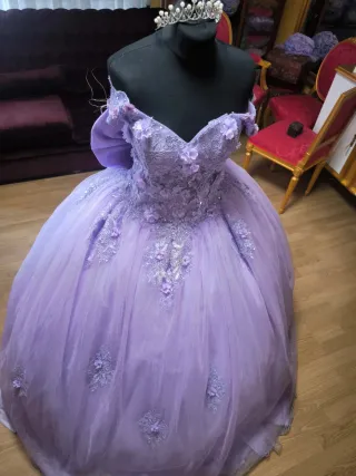 Vestido de Quinceañera Morado