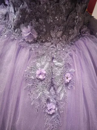 Vestido de Quinceañera Morado