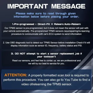 Juego 4 Sensores TPMS Coche Nuevos