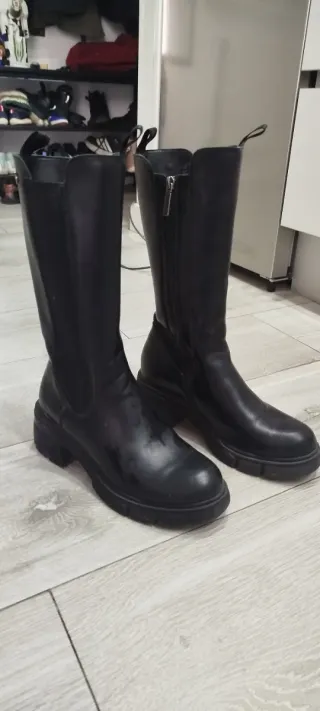 Botas altas negras mujer