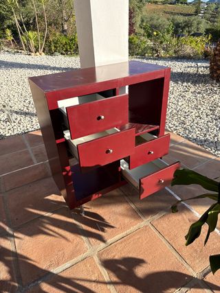 Mueble Kallax Rojo IKEA
