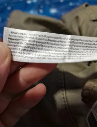 Pantaloni cargo skinny verdi taglia M