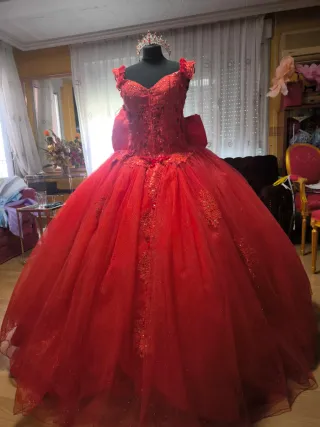 Vestido de Quinceañera Rojo