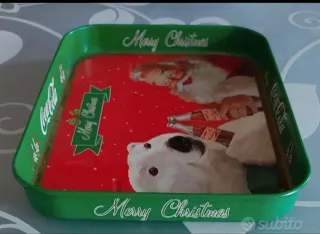 Vassoio Coca-Cola Natale Vintage