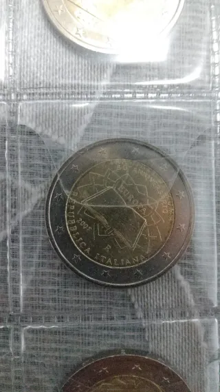 2 euro commemorativo Italia 2007 Trattati TdR UNC
