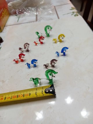 Murano, famiglia cavallucci, 9 pezzi