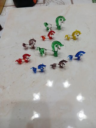 Murano, famiglia cavallucci, 9 pezzi