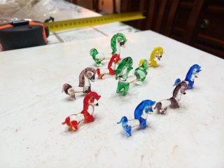 Murano, famiglia cavallucci, 9 pezzi