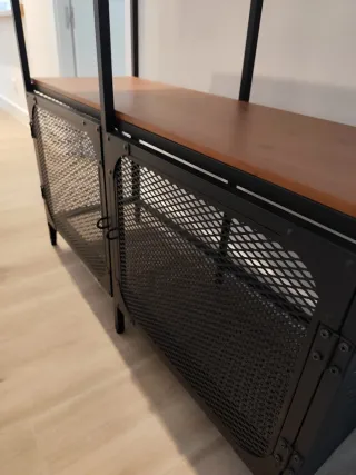 Estantería Metálica y Madera Ikea