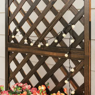 Jardinera Madera con Enrejado