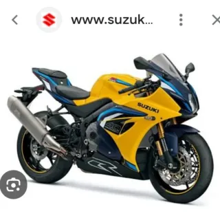 Suzuki GSX-R1000R deportiva amarilla y azul