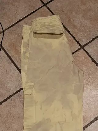 Pantaloni cargo Zara donna beige