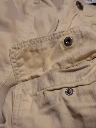 Pantaloni cargo Zara donna beige