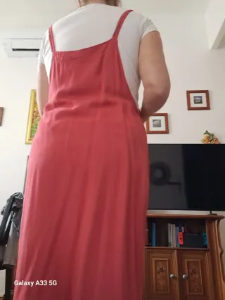 Vestito rosso e bianco