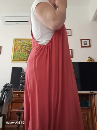Vestito rosso e bianco