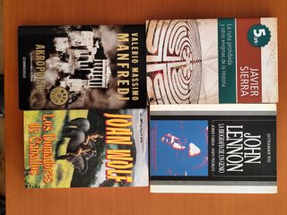 Lote 4 Libros: Javier Sierra, John Lennon y más