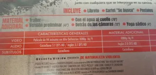 De Naturaleza Violenta bluray Edición Coleccionist