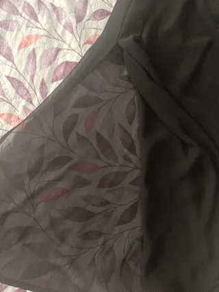 Gonna lunga nera trasparente