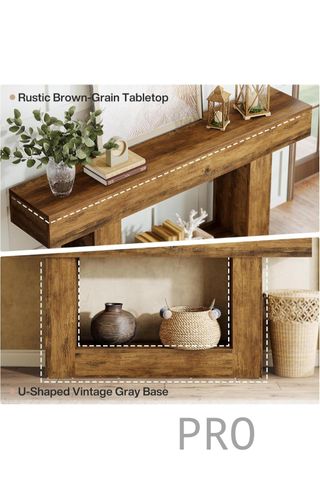 Mesa consola de 160 cm de largo Tribesigns