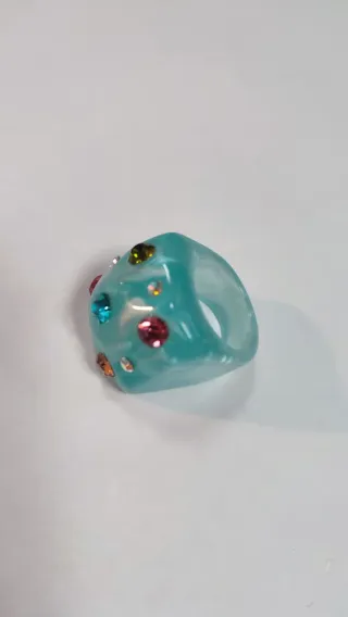 Anillo Mujer Multicolor con Brillantes