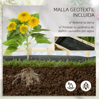 Jardinera 3 Niveles con Enrejado