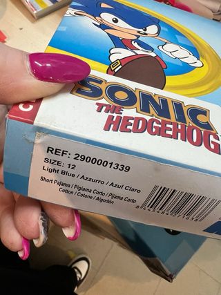 Pigiama Sonic the Hedgehog 12Y