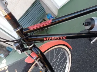 Bicicleta Infantil Riverside Btwin Negra/Coral