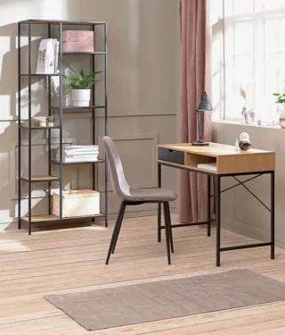 Escritorio madera y metal