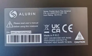 Portátil Alurin Flex Advance Negro