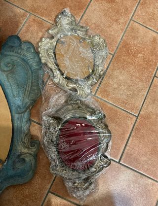 Set 5 Cornici Barocche Antiche Peltro