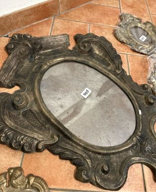 Set 5 Cornici Barocche Antiche Peltro