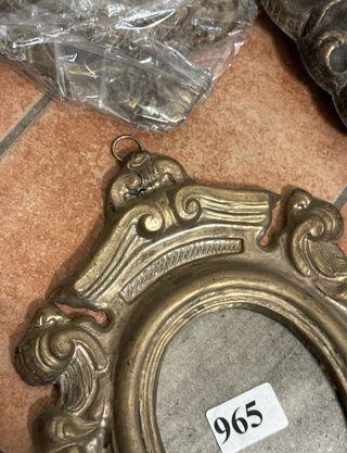 Set 5 Cornici Barocche Antiche Peltro