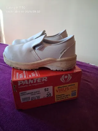 Zapatos de seguridad PANTER mujer blancos