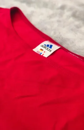 Top Adidas Deportivo Rojo Vintage 2002