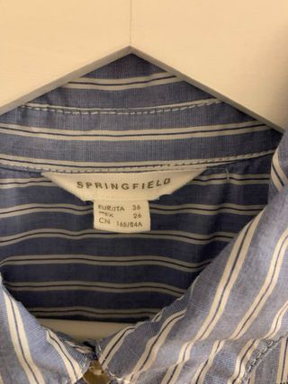 Camisa asimétrica manga larga talla 36 Springfield