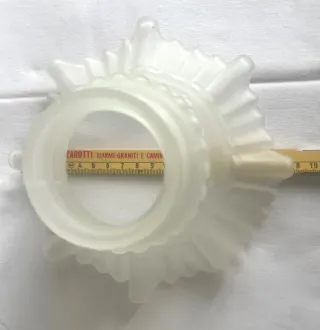 Set 3 Paralumi Vetro Satinato Bianco