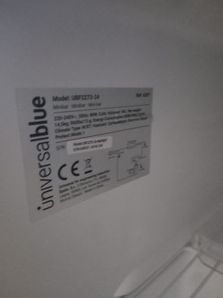 Mini Nevera Universal Blue 46L