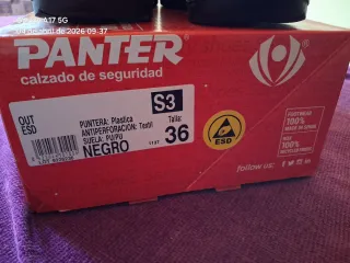 Zapatos de seguridad Panter ESD